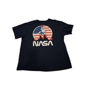 NASA Shirt Mens  XL Navy Blue